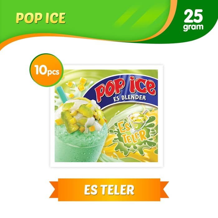 @10pcs Pop Ice Aneka Rasa Minuman Es Blender 25gr Murah Es Teler