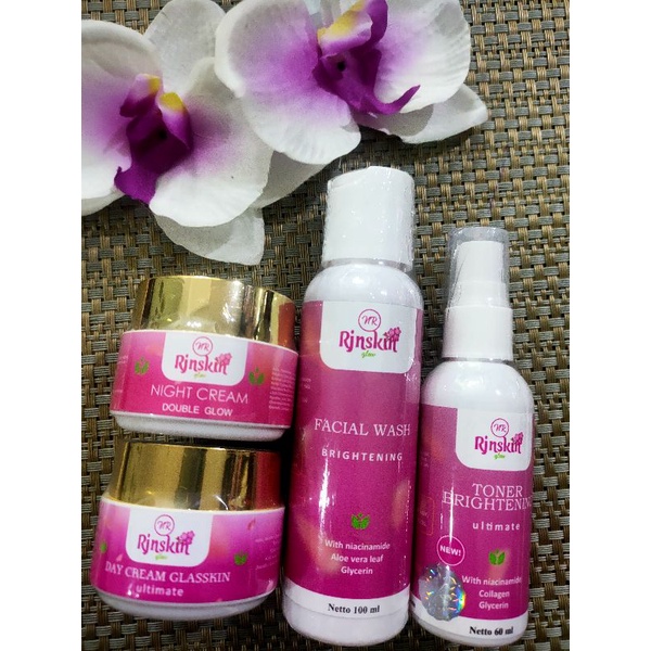 PAKET SKINCARE BPOM PERAWATAN WAJAH NR GLOW RJNSKIN WHITENING