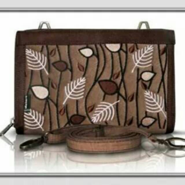 Tas /dompet Etnik Hpo makara ivory midili