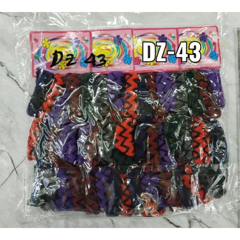 (ISI 4PCS/ 1 CARD)KARET RAMBUT MOTIF CARD