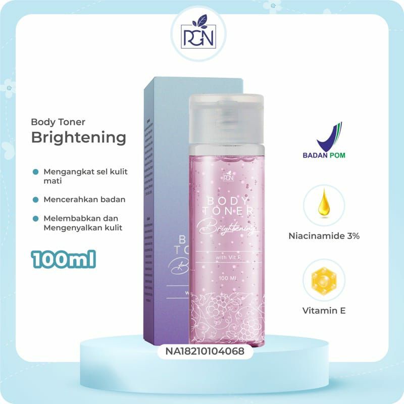 READY BODY TONER BRIGHTENING RGN/ TONER BADAN RGN/TONER PENGANGKAT DAKI