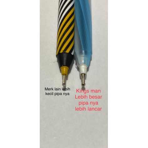 Pulpen Kingsman 1 Pcs Satuan Anti Nyandet Lebih Lancar Licin Pakai Sampai Habis Stationery Alat Tulis Menulis Peralatan Perlengkapan Kuliah Sekolah Ospek Mos Tinta Hitam Tanpa Macet Murah High Quality Berkualitas Kualitas Bagus Grosir Prakarya Malang