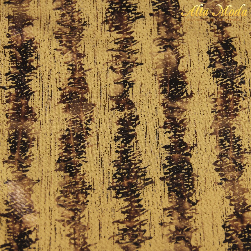 

Alta Moda Stretch Jacquard Abstrack Stripe Black In Yellow (1M)