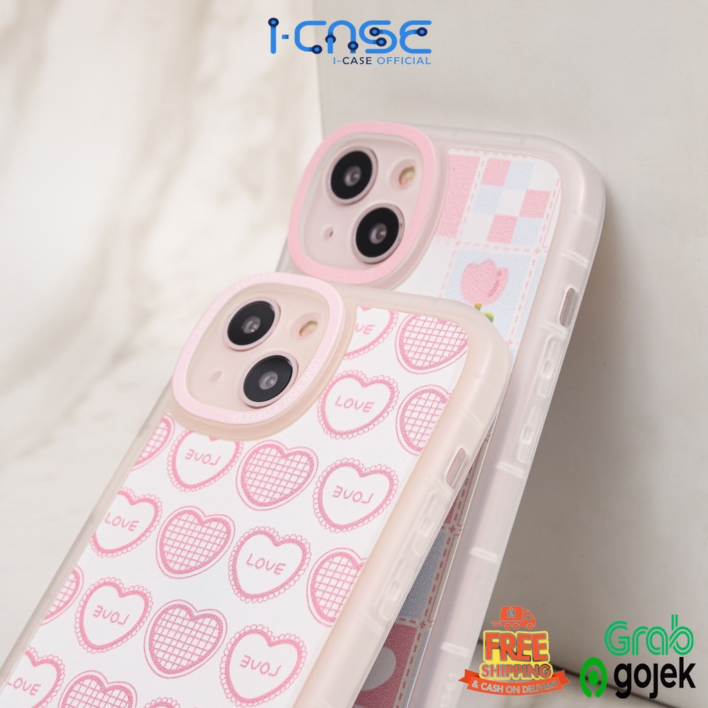 Soft Case Retro Love and Rubiks Flower Full Lens Cover iPhone 7 8 XR XS MAX 11 12 13 MINI PRO MAX