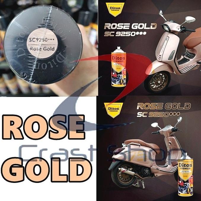 Cat Pilox Diton Premium ROSE GOLD Warna Emas Mawar SC 9250 pilok pylox