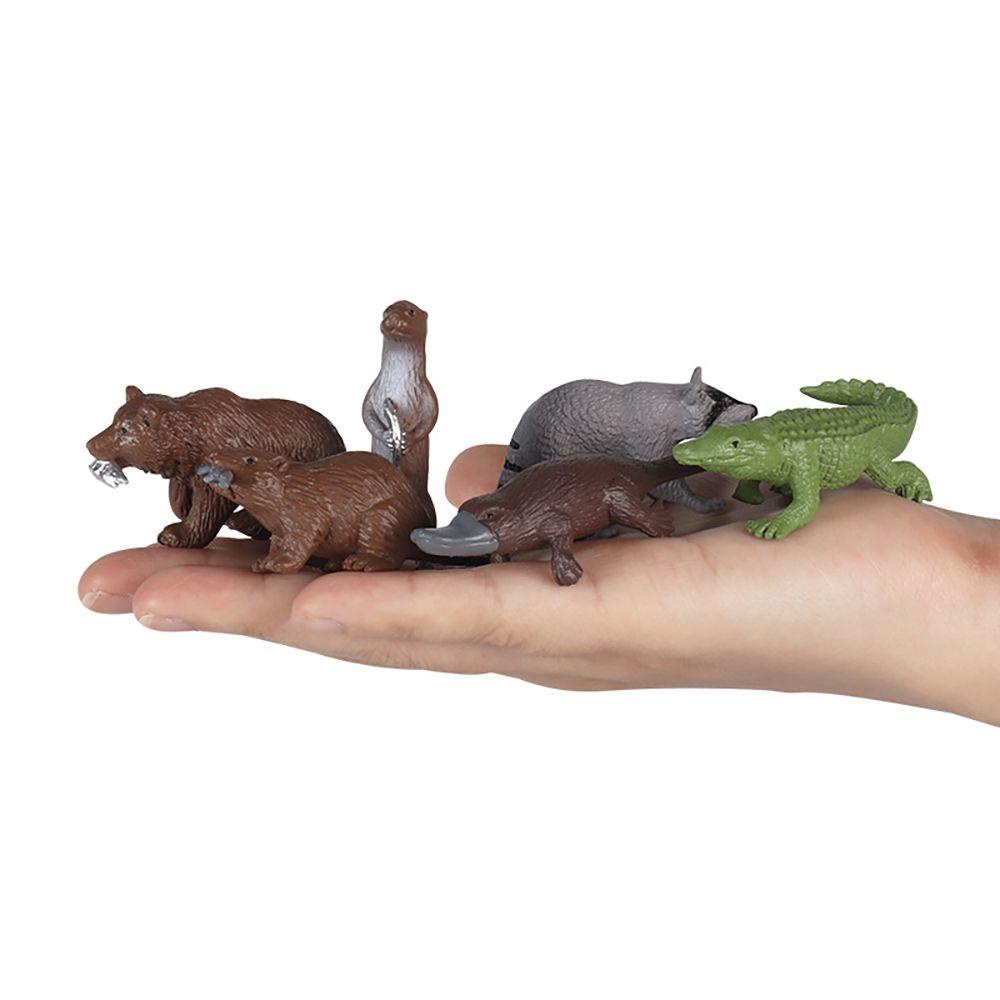 R-flower 6 / 12PCS Miniatur Koala / Raccoon / Kambing / Kambing Untuk Dekorasi Lansekap Mikro