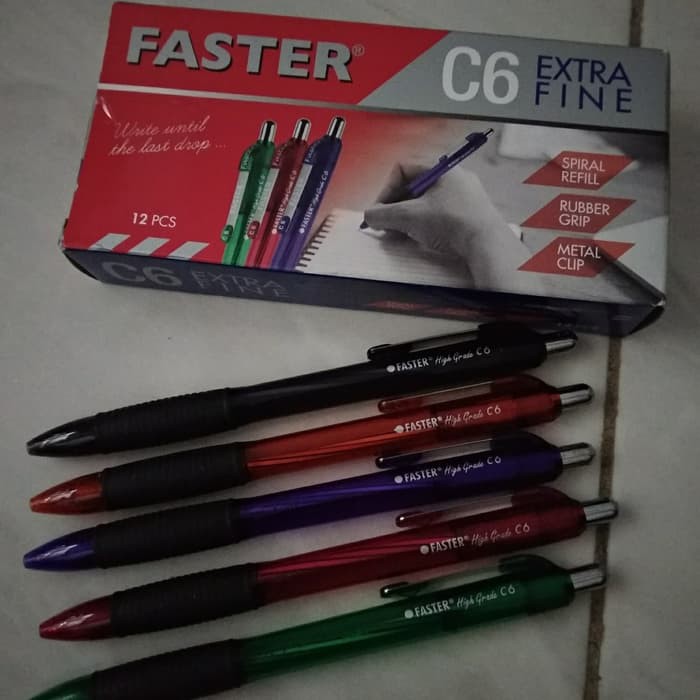 

ballpoint/pulpen faster C6 biru