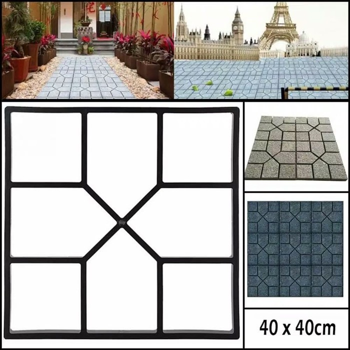 Cetakan Paving Block DIY Paving Blok Mudah Praktis Cetakan Jalan Teras