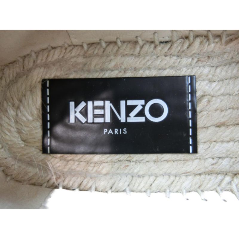 KENZ0 SHOES ESPARADRILLE TIGER WHITE