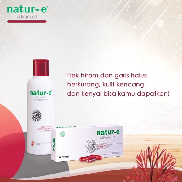 ORIGINAL Natur-E Advanced Hand &amp; Body Lotion Isi 100ml &amp; 245ml / Natur E / LEDI MART