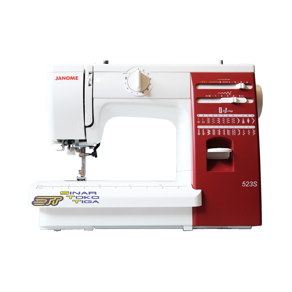 JANOME 523S MESIN JAHIT PORTABLE FULL BODI BESI 523 S