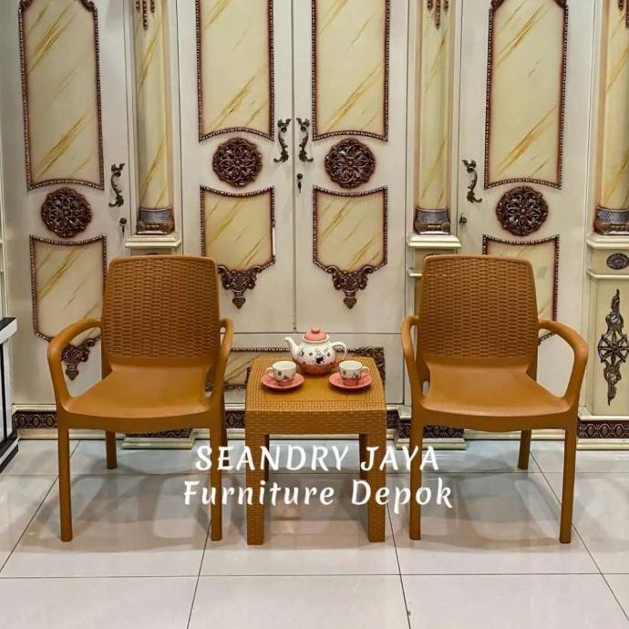 KURSI TERAS PLASTIK/ KURSI SANTAI/SEANDRY JAYA FURNITURE DEPOK SDFG96456E