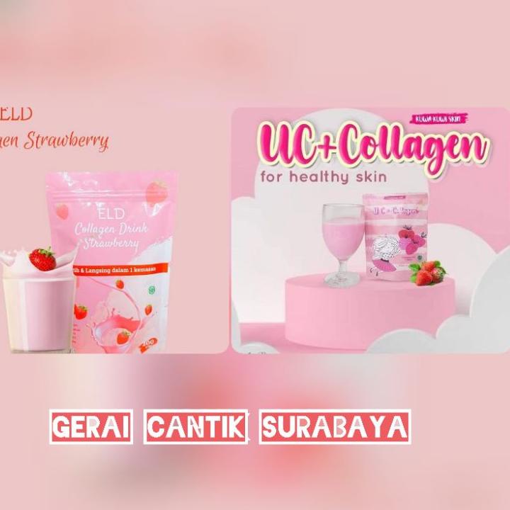 よ Eld Collagen Drink - Uc Collagen - Uc + Collagen BPOM minuman serbuk pemutih aman ミ