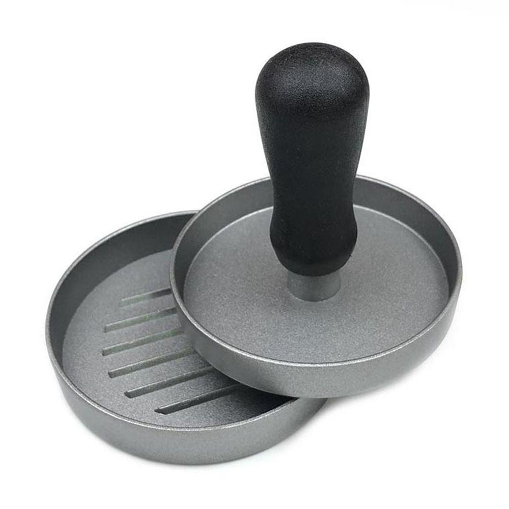 [Elegan] Hamburger Press Easy Cleaning Round Untuk Grill Griddle, BBQ Hamburger DIY Pembuat Burger Anti Lengket