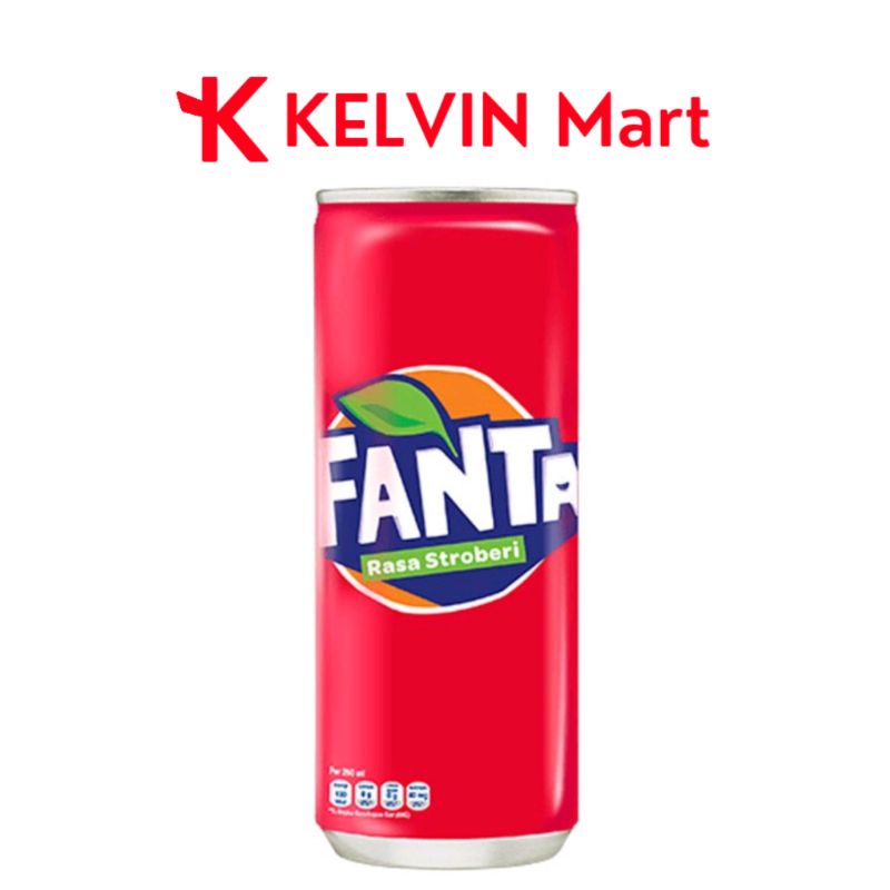 

Fanta Soft Drink Strawberry Slim Can Kaleng 330mL | KELVIN Mart