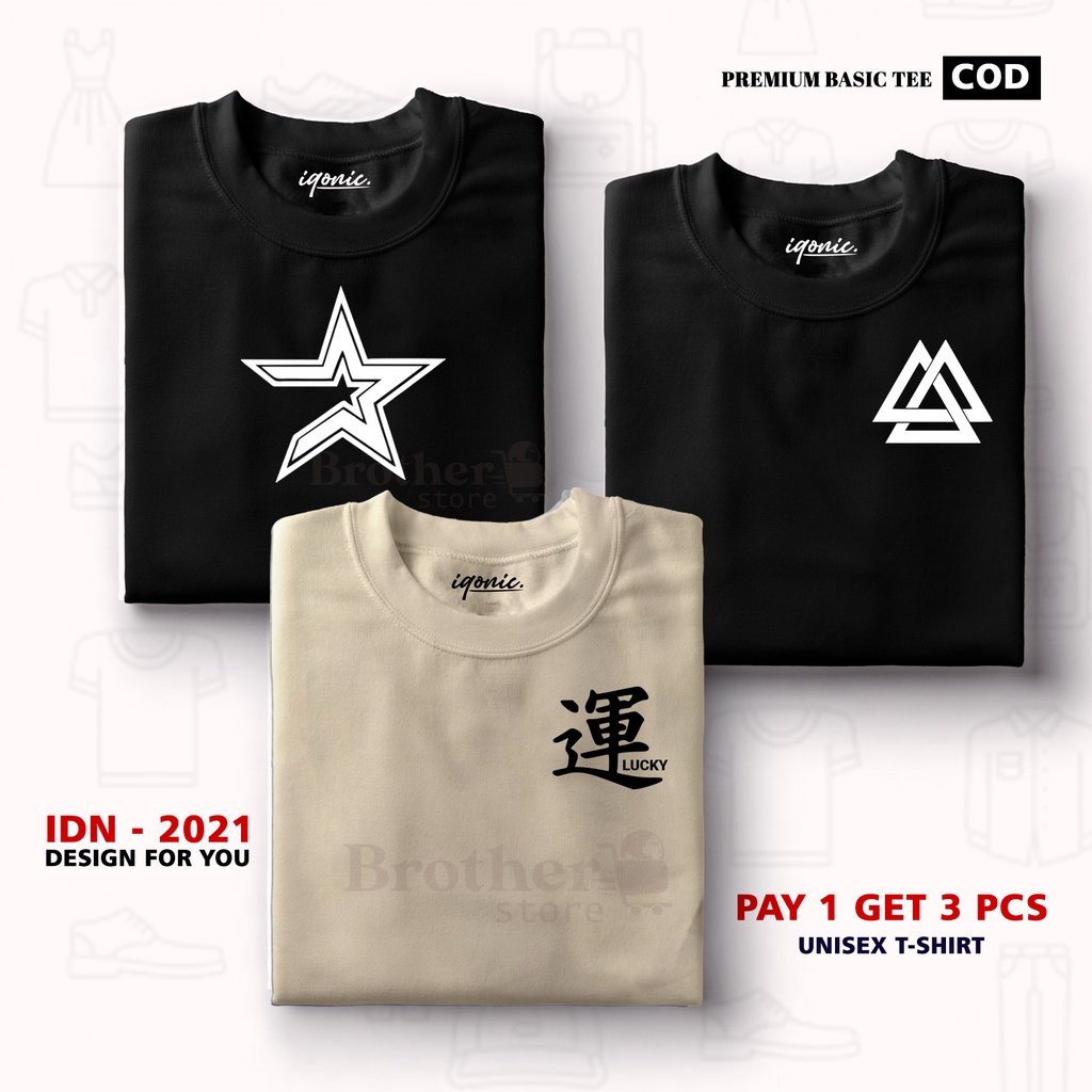 BUY 1 OR 3 PCS ( PROMO COD ) BROTHER STORE / Kaos Distro100% Catoon Combed 30s / ArticelSLS