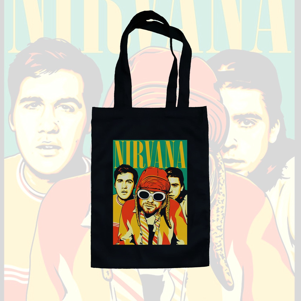 TOTE BAG HITAM - NIRVANA