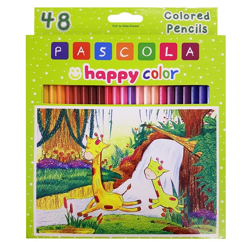 

Pascola - Happy Color Pencil 48 FL (Pensil Warna Isi 48 / Set)