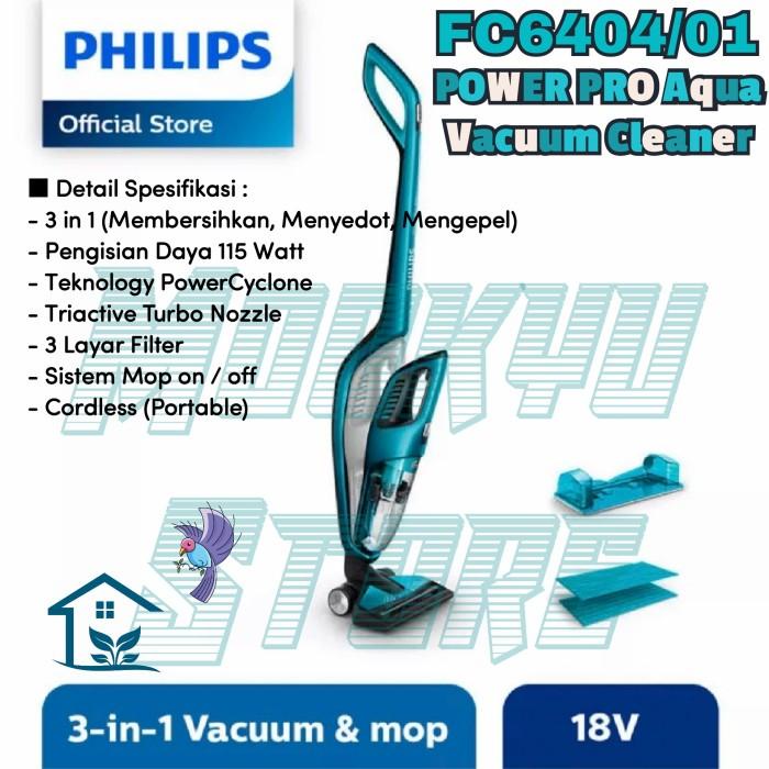 Philips Vacuum Cleaner Stick Fc6404/01 | Fc6404 | Powerpro Aqua 3 In 1