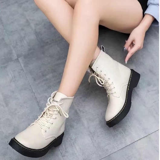 Sepatu Boots Wanita/Pria Casual Vintage