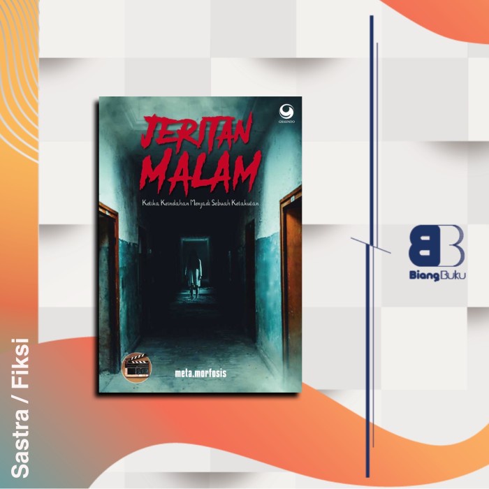 Buku Novel Jeritan Malam - Meta.morfosis Ori Grasindo Gramedia Baru