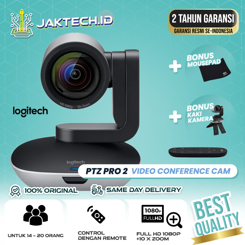 Logitech PTZ Pro 2 Video Conference Cam Webcam GARANSI RESMI