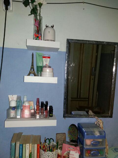 Set Rak Ambalan Dinding Minimalis 3 Pcs Uk. 20,20,30 Cm