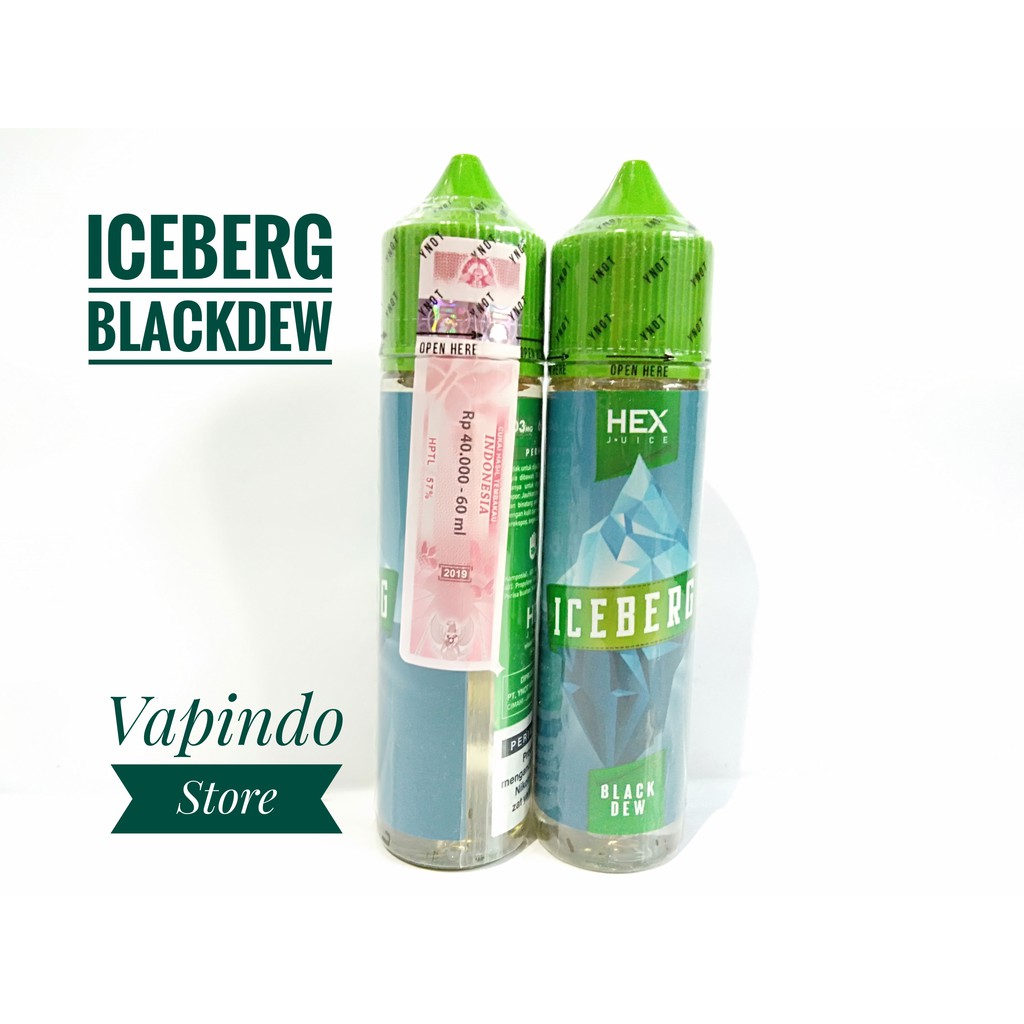 ICEBERG BLACK DEW BY HEX JUICE 60ML PREMIUM E LIQUID VAPE VAPOR