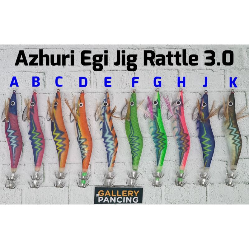 Umpan Cumi Egi Jig Azhuri Rattle size 3.0