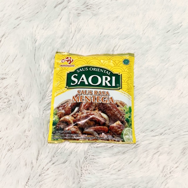 saori saus mentega lada hitam saus tiram sachet 23ml