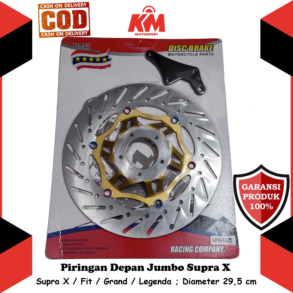 Cakram Depan Supra X Lama Variasi Supra Fit Grand Legenda Piringan Rem Jumbo Bonus Breket