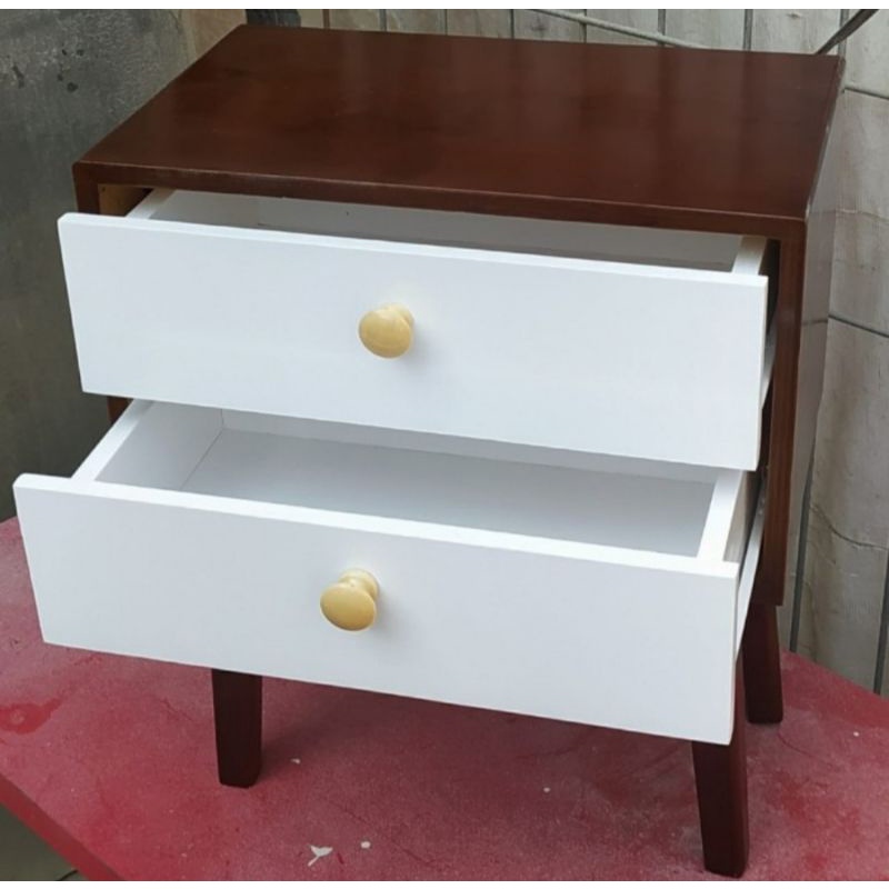 MEJA LACI MINIMALIS/MEJA NAKAS/MEJA SUDUT KAYU JATI BELANDA