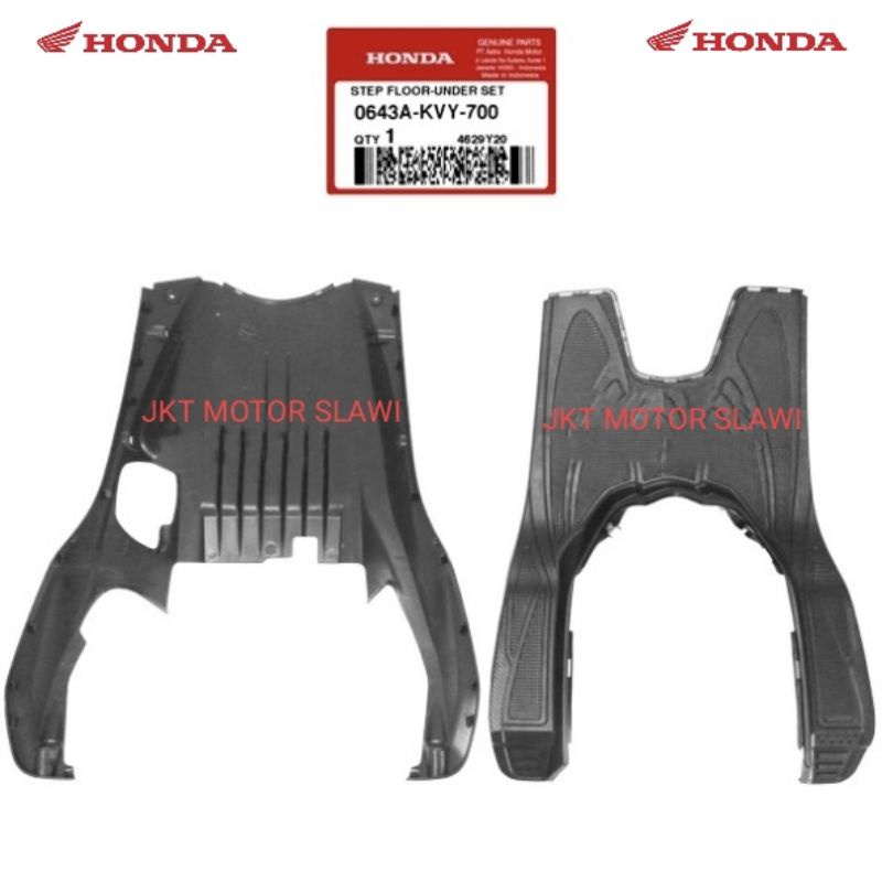 Bordes step floor pijakan kaki cover under beat carbu asli honda