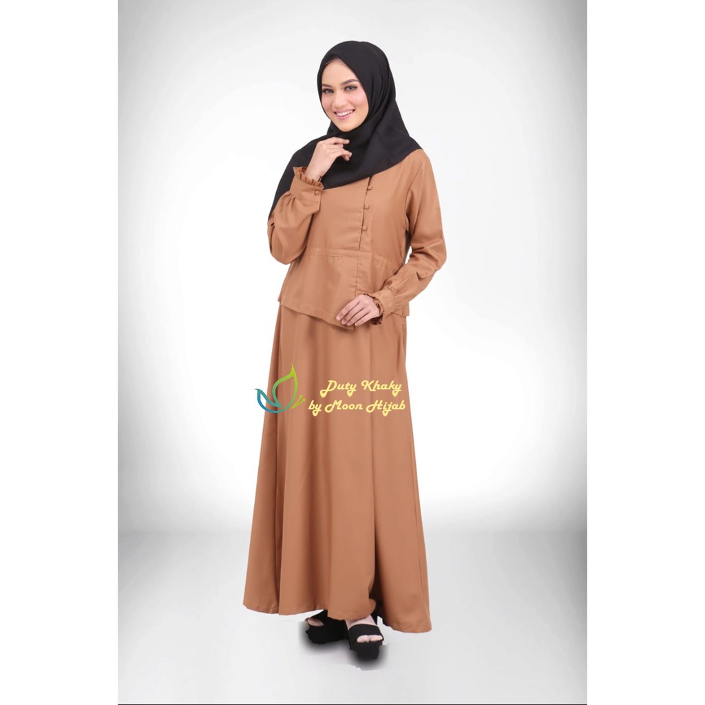 Gamis Moon Hijab Khaky Pemda Duty