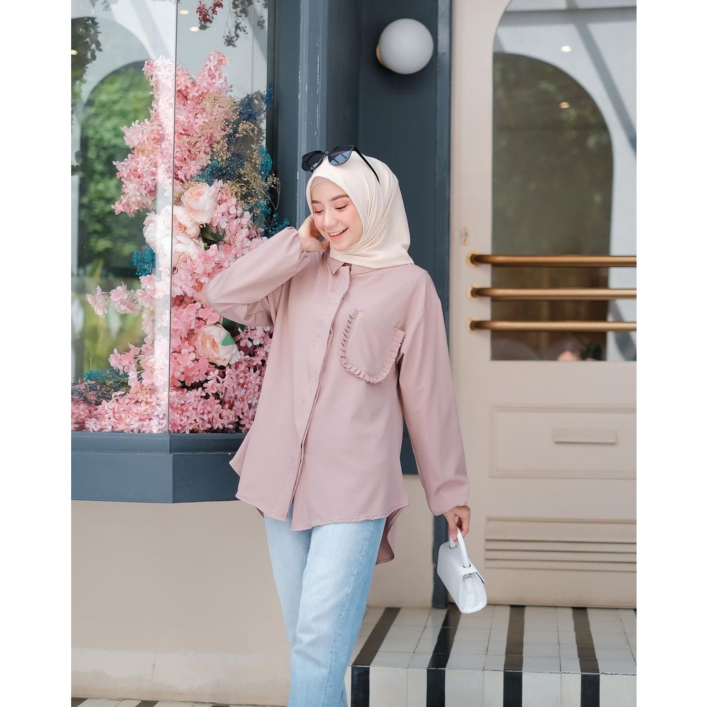 GRATATA BLOUSE - ATASAN POLOS - PREMIUM - ORIGINAL - FASHION WANITA - ALFAZZA - BIGSIZE FIT TO XL