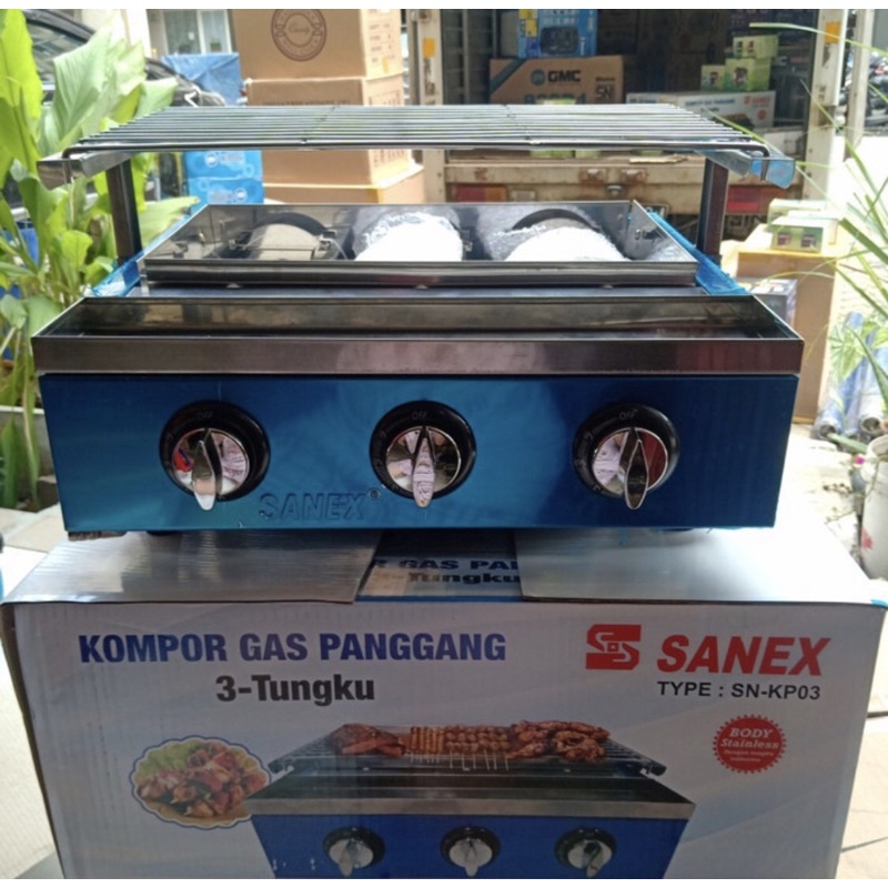 Kompor Panggangan Sosis Sanex 3 tungku KP03 (KHUSUS JNE/DLL)