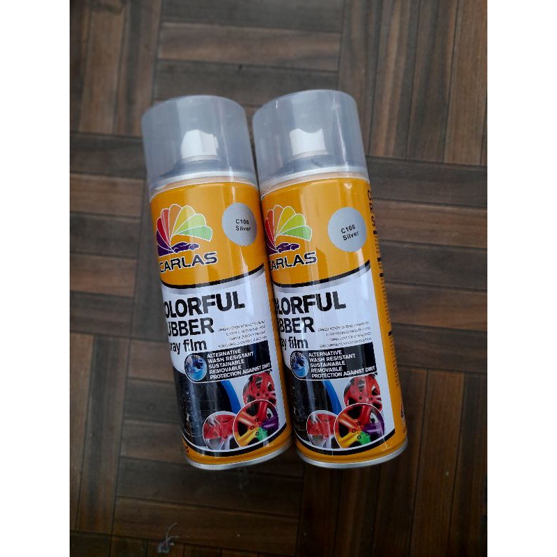 

CARLAS RUBBER PAINT SILVER isi 400 ml