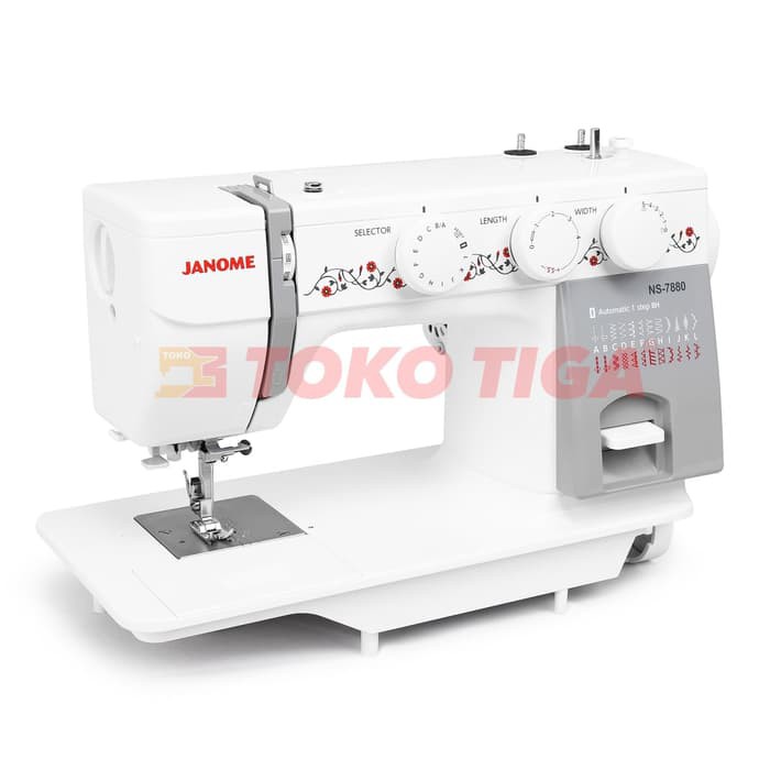 Mesin Jahit JANOME NS-7880 / NS7880 Semi Portable - Body Full Besi