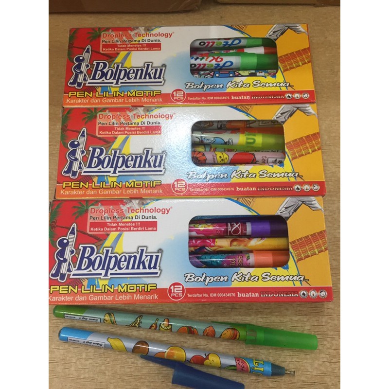 

Pulpen/pena Bolpenku (pen lilin motif)