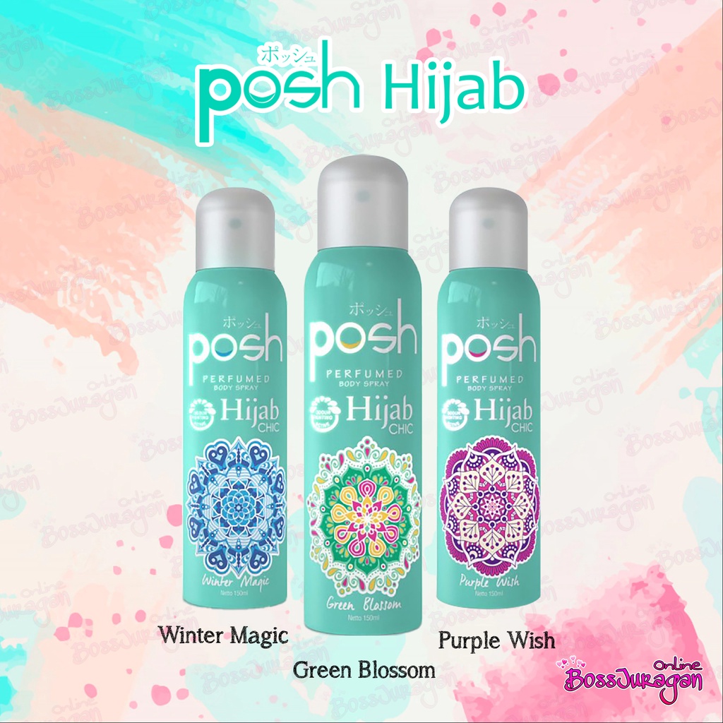 (BOSS) POSH Men / Girls Perfumed Pria Wanita Body Spray Botol Cologne 150ml