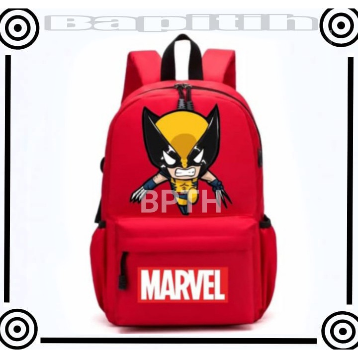 BPT/ Tas Ransel Fashion Sekolah Anak Laki Laki PAUD TK SD Marvel Super Hero X-MEN