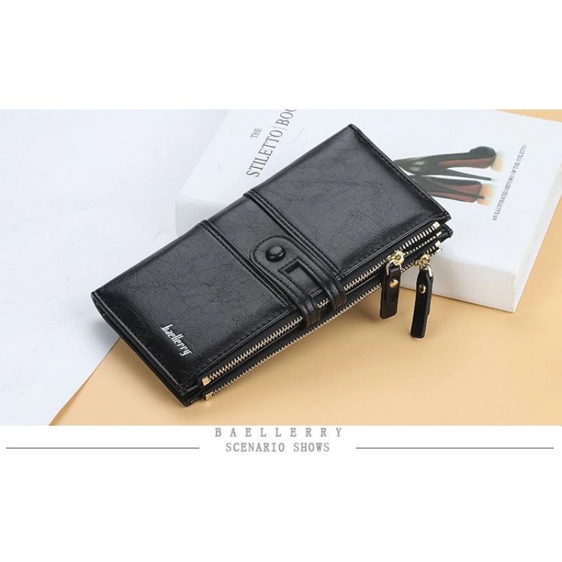 dompet lipat panjang / dompet kartu card holder panjang unisex pria wanita mewah