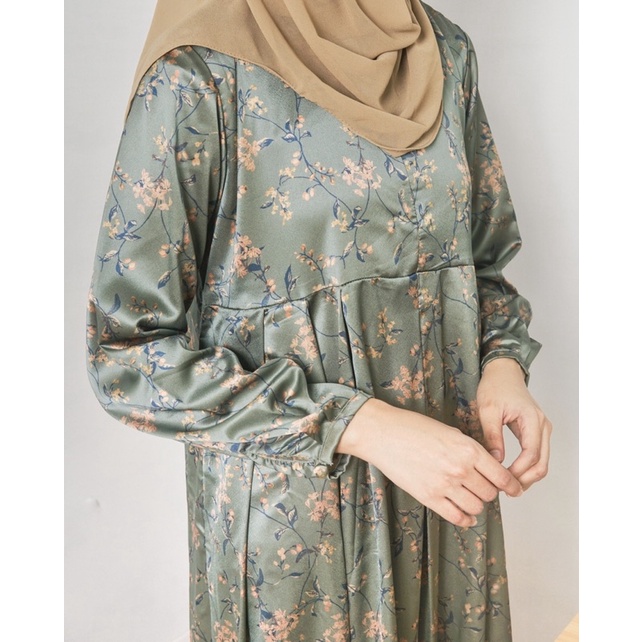 NEW MAGANI BROWN I Dress Kondangan dan Bridesmaid Bahan Prada Crepe I Adem dan Nyaman Dipakai