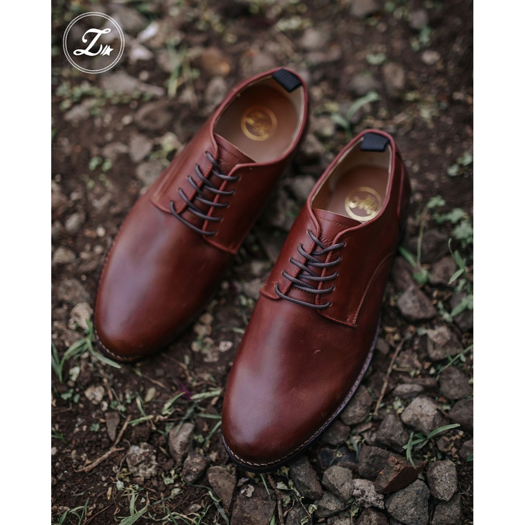 FOSTER | Indopride | Sepatu Kulit Asli Formal Klasik Vintage Kerja Pria/Cowok - Footwear Zapato