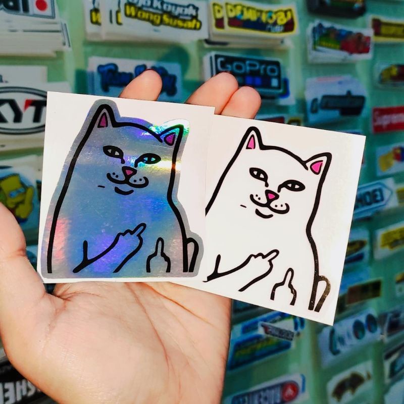 

STIKER KUCING FUCEK GEMOY MURAH PRINTING ORIGINAL 100%