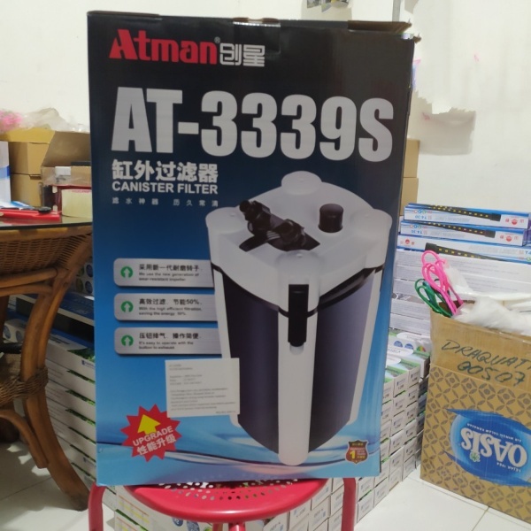 Atman AT-3339S New Aquarium External Canister Filter Aquascape 3339 S