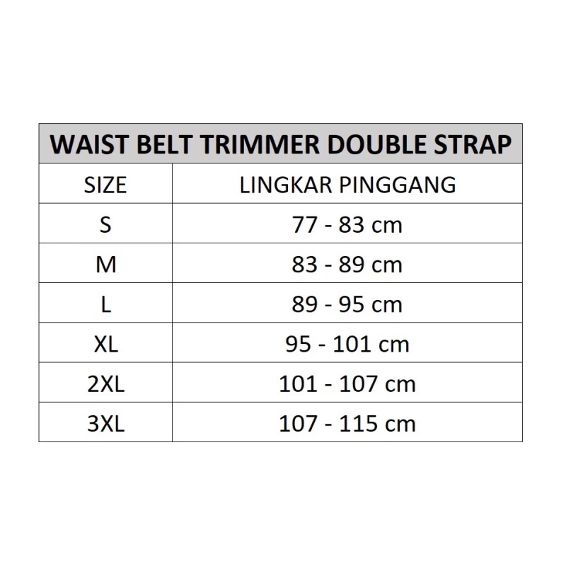 Korset Pelangsing Membakar Lemak Korset Double Strap Waist Belt Trimmer SOLANIA