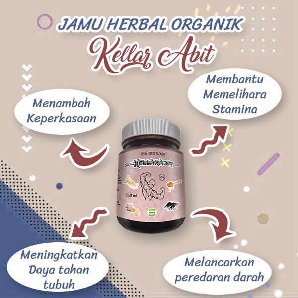 Obat Jamu Lelaki Kuat KELLAR ABIT Untuk Stamina Pria Perkasa Tahan Lama Anti Loyo Ampuh Asli Madura