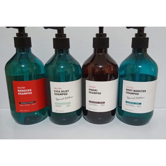 Share Grafen Root Booster Shampoo Grafen Hinoki Shampoo Grafen Remover Grafen Cica Shampoo