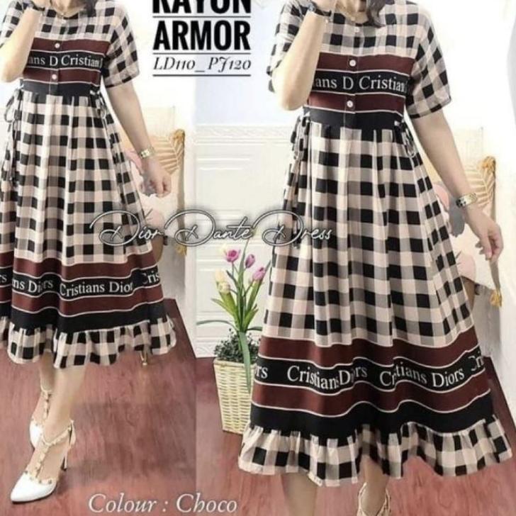 Langsung Beliii.. DRESS DIOR VIRAL/DASTER DIOR TERBARU 2022/MIDI DRESS DIOR TERHITS/DRESS BRAND DIOR
